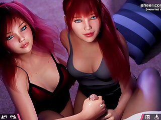Double Homework &vert; Two hot 18yo redhead stepsisters with gorgeous big asses share stepbrother's cock &vert; My sexiest gameplay moments &vert; Part &num;12